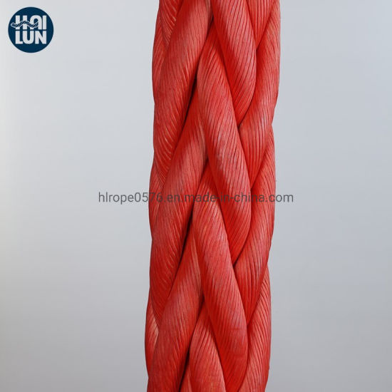 Polyester Cover 12 Strand Synthetic UHMWPE / HMPE Marine Towing Rope til fortøjning offshore