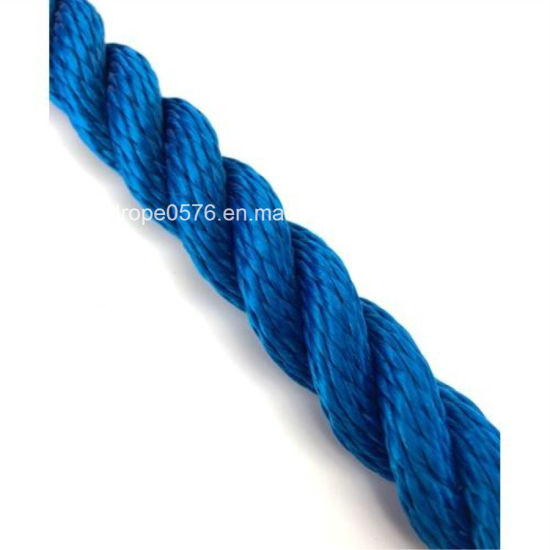 3 tråde 16 mm kongeblå blød snor multifilament fortøjningsreb