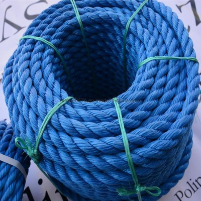 Engros 3-strenget blå PP reb polypropylen reb marine reb til fiskeri og fortøjning