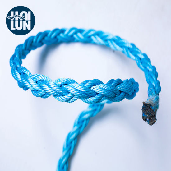 8-tråde Blå Polypropylen PP Mono-Filament Hawser Wire Rope
