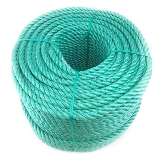 Grøn 3 tråde i rulle polypropylen reb